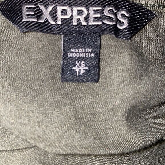 ✨HP✨Express Olive Twist Midi Dress In Olive✨ - Picture 4 of 4